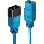 Lindy 1M C20 to C19 Mains Extension Cable, blue  30120 4002888301206 245468