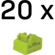 Lindy Rj45 Port Blocker, 20Pcs, Green  47895 4002888478953 496051