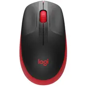 Logitech M190 Full-Size Wireless Mouse, Rf Wireless, 1000 Dpi, Red Spec  910-005908/Spec 676737372828