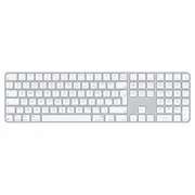 Magic Keyboard with Touch Id and Numeric Keypad for Mac models Apple silicon - International English White Keys  Mxk73Z/A 195949655180 Ukapprsbucmxk73