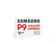 Samsung P9 Express  512 Gb microSD Flash memory class U3, V30, A1 Mb-Mk512T/Ww 8806097644200