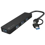 Natec Usb 3.0 Hub, Mayfly, 4-Port, Black  4-Port Moth Nhu-1342 0.15 m Nhu-2023 5901969438888