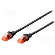 Patch cord U/Utp Cat 6 Rj45 plug,both sides stranded Cu 2M  Dk-1617-020/Bl