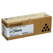 Ricoh Sp C360He 408184 Toner Cartridge, Black  496131192015
