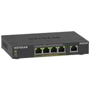 Netgear Gs305Pv3 Unmanaged Gigabit Ethernet 10/100/1000 Power over Poe Black  Gs305P-300Eus 606449164909 Swtngenie0010