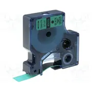 Tape 12Mm 7M green for printer Character colour black  Dymo.45019 S0720590