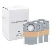 Vacuum Cleaner Accessory Roborock Disposable Dust Bag 3-Pack White For Oc0/Q70/Q70 Max/Oc5/Q75/Q75 Max/Q55/O35/S75 Maxv Ultra/S70 Pro Ultra/S80 Ultra/S85 Ultra/Oc0-D/S80/Q80 Max/Oc5-D/S85/Q85 Max/Q55 Pro/S70 Max Ultra/S75 Ultra/  8.02.0215 6970995786842