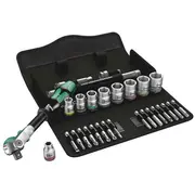 Wrench-Set socket spanner 3/8 Zyklop 29Pcs.  Wera.05004046001 05004046001