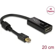 Adapteris miniDP ports 1.2 M  Hdmi F 4K, melns, Delock 62613 4043619626137