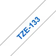 Brother Tze-133 marķēscaronanas lenta Zils uz caurspīdīga  Tze133 4977766684873