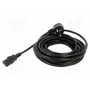 Cable 3X1Mm2 Cee 7/7 E/F plug angled,IEC C13 female Pvc  Savkabelcl-182 Cl-182