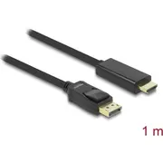 Cable Dp 1.1  Hs Hdmi A, M / M, passive, 1.0M, black, Delock 82586 4043619825868