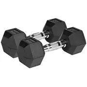 Cast Iron Rubber Dumbbells Hex 2X8 kg  Rba-2325-08 5901890111867 Wlononwcrjgnj