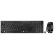 Cherry Dw 9500 Slim keyboard Mouse included Universal Rf Wireless  Bluetooth Qwertz German Black, Grey Jd-9500De-2 4025112091896 Jd9500De2