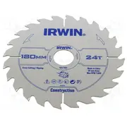 Circular saw Ø 180Mm Teeth 24 wood Holder assembly hole 30Mm  Irw-1897195 1897195
