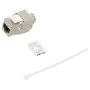 Connector Rj45 socket Pin 8 Cat 6A shielded,Keystone 8P8C  Log-Nk4003 Nk4003