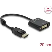 Delock Adapter Displayport 1.2 male Gt Dvi female 4K Passive black  62601 4043619626014