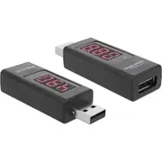 Delock Adapter Usb 2.0 A male Gt female with Led indicator for Volt and Ampere  65569 4043619655694