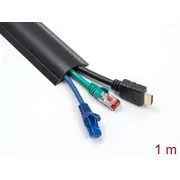 Delock Cable Duct self-adhesive 50 x 12 mm - length 1 m black  20710 4043619207107