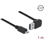 Delock Cable Easy-Usb 2.0 Type-A male angled up / down Gt Usb Type Micro-B 1 m  83535 4043619835355