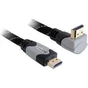 Delock Cable High Speed Hdmi with Ethernet Ndash A male Gt angled 4K 5 m  83077 4043619830770