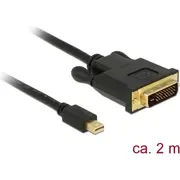 Delock Cable mini Displayport 1.1 male Gt Dvi 241 2 m  83989 4043619839896