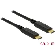 Delock Usb 3.1 Gen 1 5 Gbps cable Type-C to 2 m Pd 3 A E-Marker  83668 4043619836680
