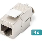 Digitus Cat 6A Keystone Module, shielded, toolfree Modul - 4 pcs.  Dn-93615-4 4016032490562