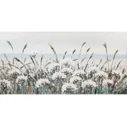 Eļļas glezna 70X140Cm, balti ziedi  87015 4741243870154
