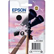 Epson 502 tintes kārtridžs 1 pcs Oriģināls Standarta produktivitāte Melns  C13T02V14010 8715946652726