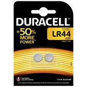G13 baterijas 1.5V Duracell Alkaline Lr44/A76 iepakojumā 2 gb.  Batg13.D2 5000394504424