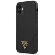 Guess Guhcp12Svsatmlbk Saffiano V Stitch Cover Aizsargapvalks Apple iPhone 12 Mini Melns  3700740480229