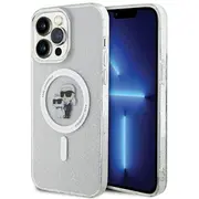 Karl Lagerfeld KarlChoupette Glitter Magsafe Back Case Aizsargapvalks Priekš Apple iPhone 15 Pro Max  Klhmp15Xhgkcnot 3666339162788