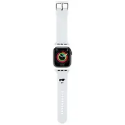 Karl Lagerfeld Pasek Klawlslcnh Apple Watch 42 44 45 49Mm biały white strap 3D Rubber Choupette Head  3666339190149 39269097