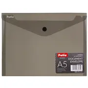 Mape-Aploksne Patio, Pp, A5 formāts ar pogu, pelēka  150-02872 5907690882310