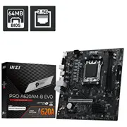Motherboard Pro A620Am-B Evo Am5 2Ddr5 Hdmi/Vga mATX  4711377397216 Kbmsiaa8A620U04
