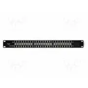 Patch panel black Number of ports 24 Rj45 socket x24 Rack  Qoltec-54477 54477