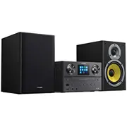 Philips Mikro mūzikas sistēma ar Bluetooth, Interneta radio, Dab, melns Tam8905/10  4895229108912 Uephiwmtam89050