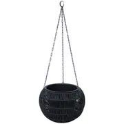 Piekarināms puķu pods Wicker D32Xh22Cm, melns  38115 4741243381155