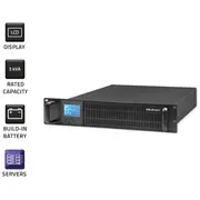 Qoltec 53947 Online Ups for Rack  3Kva 2400W Lcd Battery 6X12V/7Ah Ups-Onr3000-Ql 310000203771