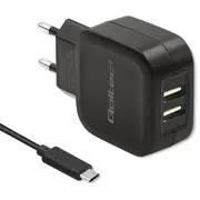 Network Charger 17W  5V 3.4A 2Xusb Cable Usb typC 50188 5901878501888 85044030