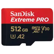 Sandisk microSDXC Extreme Pro 512Gb 200/140 Mb/S A2 C10 V30 Uhs-I U3  Sdsqxcd-512G-Gn6Ma 619659188566