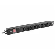 Surge protector Rack Pdu 19 inch 1U 10A 10X Iec C13 2M C14 black  Pdu-10I-0200-Iec-Bk 5901969414493 Nulagtp00000001