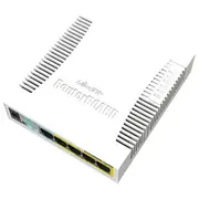 Mikrotik Css106-1G-4P-1S network switch Gigabit Ethernet 10/100/1000 Power over Poe White  4752224002297 Swtmkrzar0027