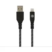 Tellur Green Data cable Usb to Lightning 2.4A 1M nylon black  T-Mlx48745 5949120003841