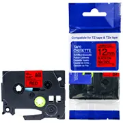 Tz2-431 uzlīmju lente melns uz sarkana 12Mm Analogs tze431  6936035900036