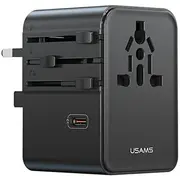 Usams Cc310 tīkla lādētājs  70W 4In1 melns Cc310Tc01 6958444994147 85044030
