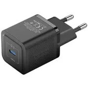 Wall charger, Vention, Fepb0-Eu, Usb-C, 20W, Gan Black  Fepb0-Eu