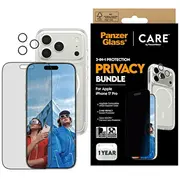 Zestaw ochronny Care by Panzerglass  Flagship Privacy 3W1 EtuiSzkło PrywatyzująceLens do iPhon Cr41097 5715685027437 39269097