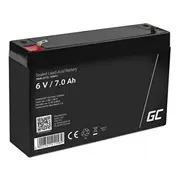 6V 7Ah akumulators  Agm Vrla 6 Volti, 7 ampērstundas Ah Klemmes tips T1 4.75Mm Csb-67 Agm12 5902701411589